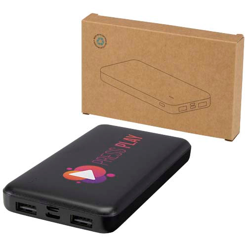 Intan 10.000 mAh 10W recycled plastic power bank - 124458
