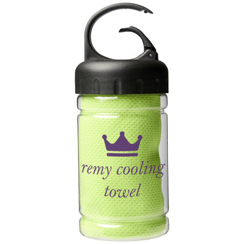 Remy cooling towel in PET container - 126170