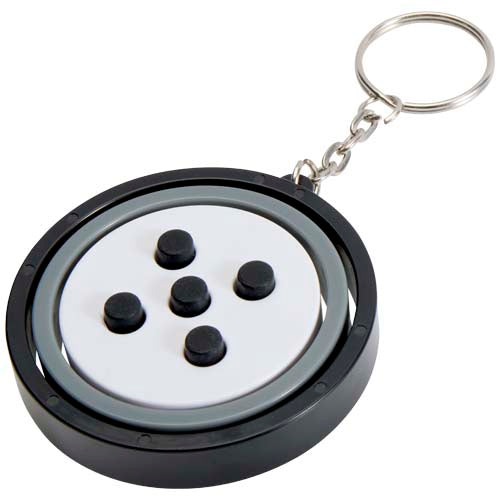 Spinx recycled plastic gyroscope fidget keychain - 126342