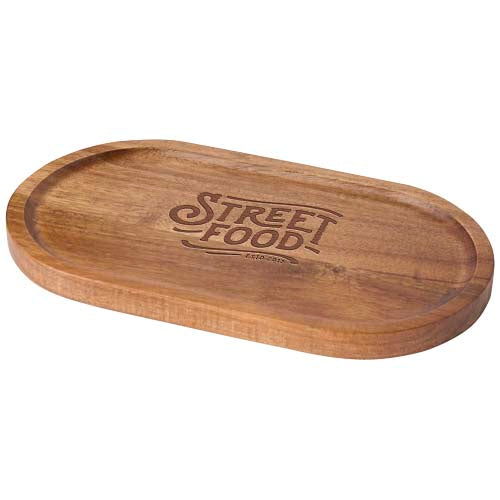 Edge acacia wood serving tray - 126394