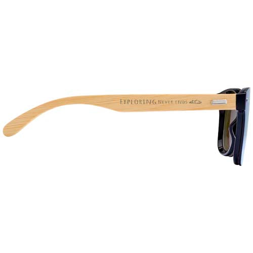 Tan sunglasses with bamboo temples - 127050