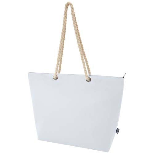 Panama GRS recycled beach cooler tote bag with cord handles - 130079