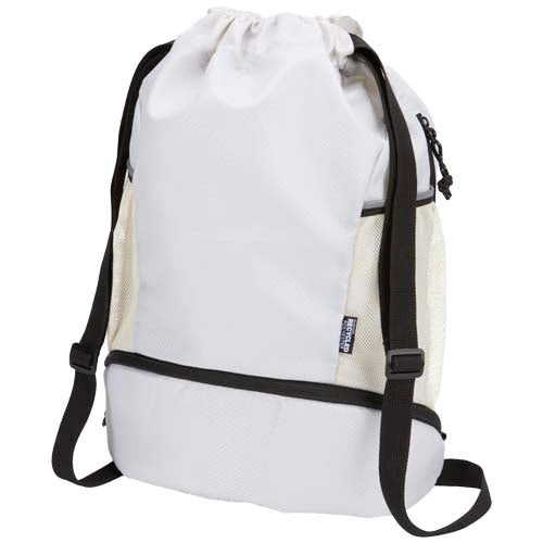 Nomad GRS recycled sports drawstring bag with bottom compartment 18L - 130099