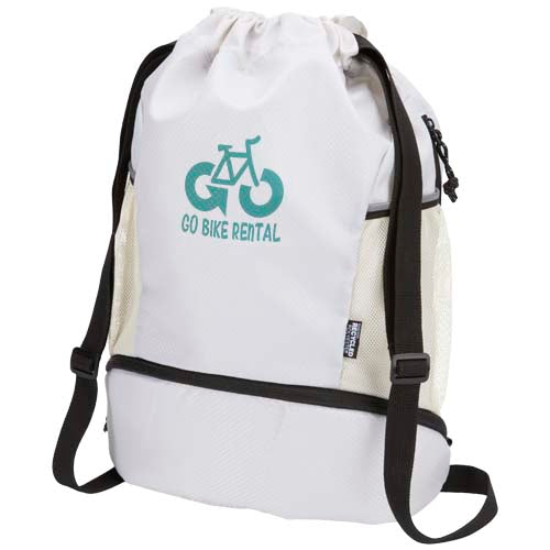 Nomad GRS recycled sports drawstring bag with bottom compartment 18L - 130099