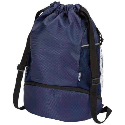 Nomad GRS recycled sports drawstring bag with bottom compartment 18L - 130099
