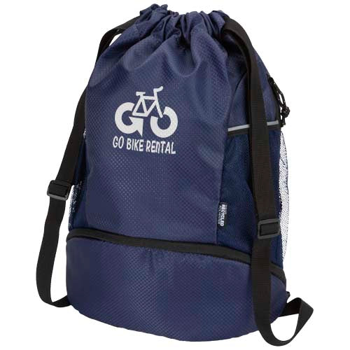 Nomad GRS recycled sports drawstring bag with bottom compartment 18L - 130099