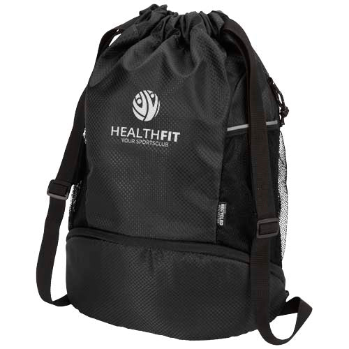 Nomad GRS recycled sports drawstring bag with bottom compartment 18L - 130099