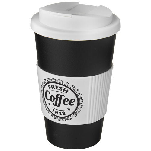 Americano® 350 ml tumbler with grip & spill-proof lid - 210696