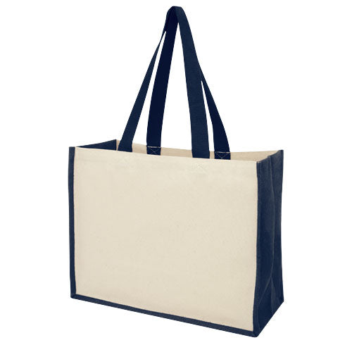 Varai 320 g/m² canvas and jute shopping tote bag 23L - 210701 