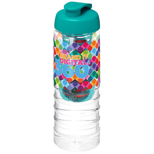 H2O Active® Treble 750 ml flip lid bottle & infuser - 210881