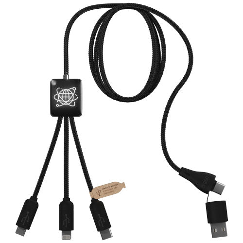 SCX.design C45 5-in-1 rPET charging cable with data transfer - 2PX085