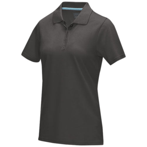 Graphite short sleeve women’s organic polo - 37509