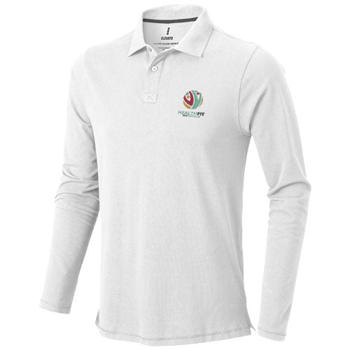 Oakville long sleeve men's polo - 38086