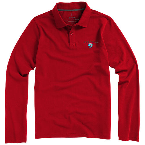 Oakville long sleeve men's polo - 38086