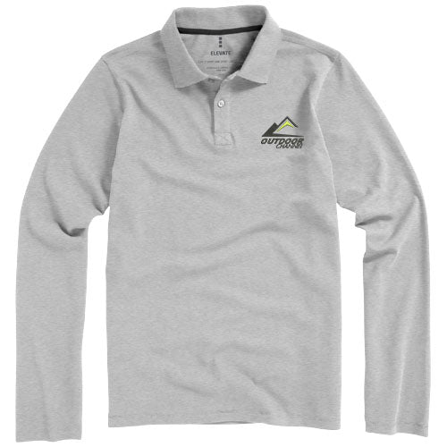 Oakville long sleeve men's polo - 38086