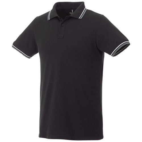 Fairfield short sleeve men's polo with tipping - 38102