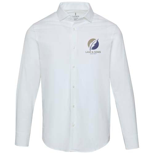 Carnelian poplin men's shirt - 39502